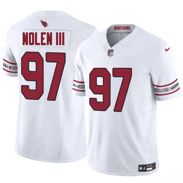 Men & Women & Youth Arizona Cardinals #97 Walter Nolen III White 2025 Draft F.U.S.E. Vapor Untouchable Limited Stitched Jersey->tennessee titans->NFL Jersey